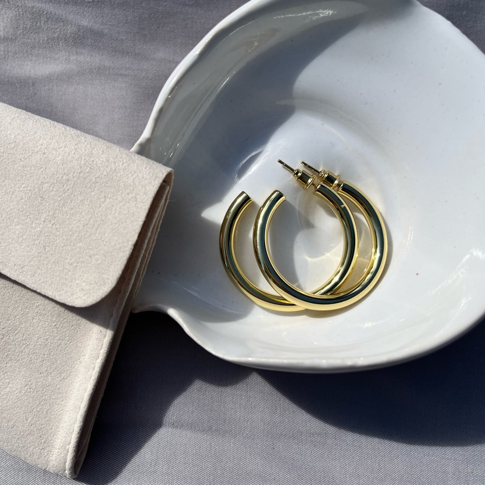 Classic Gold Plated Hoops